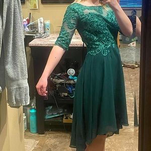Green formal from/hoco dress